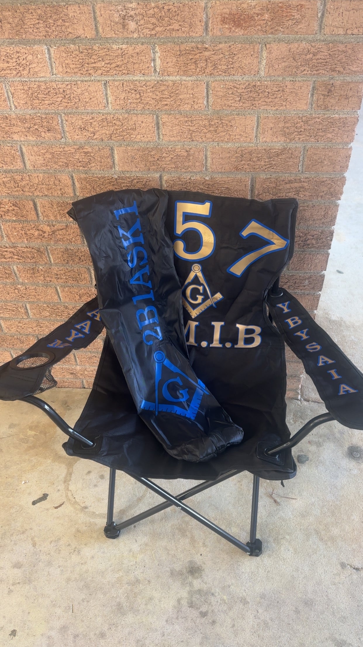 Personalized Foldable Chair with Carrying Case
