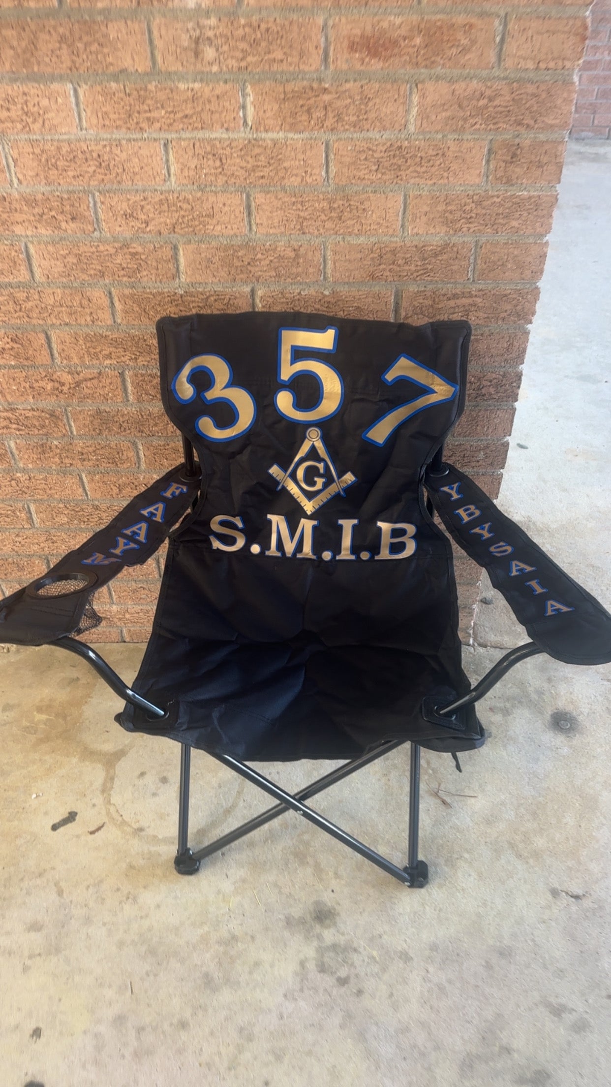 Personalized Foldable Chair with Carrying Case